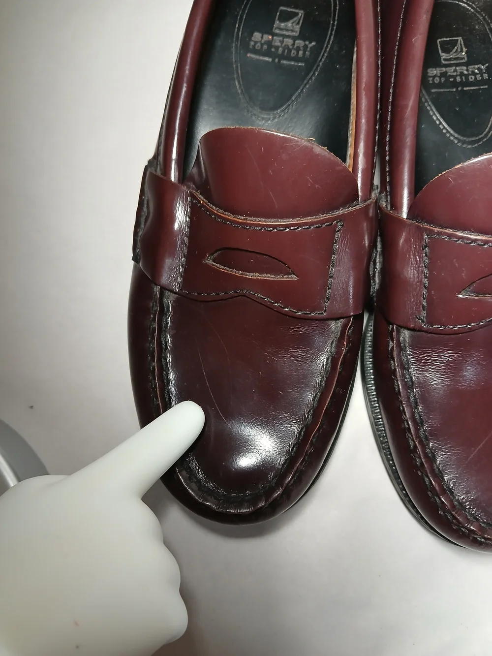 Sperry Kids Burgundy Leather Penny Loafers Sz. 13M